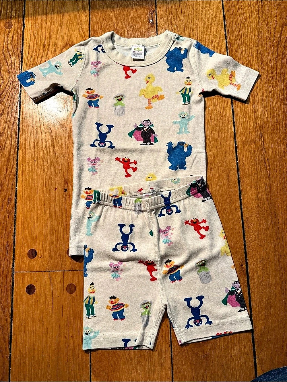 Hanna Andersson Sesame Street Short John Pajamas Boys/Girls 6-7